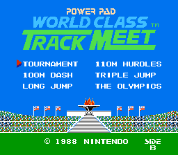 World Class Track Meet/Stadium Events title screenshot